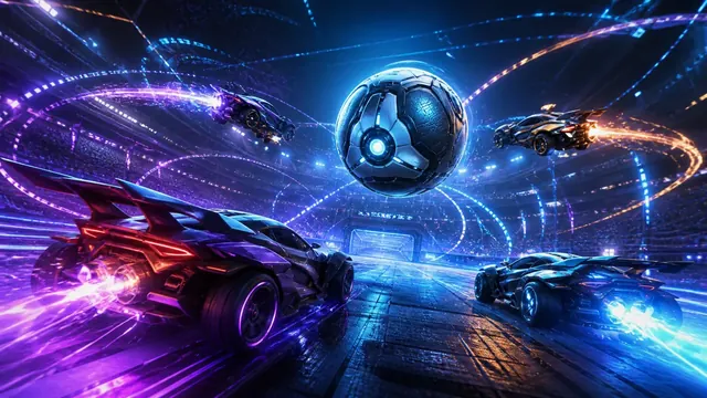 Futuristic car-sport arena with forensic telemetry