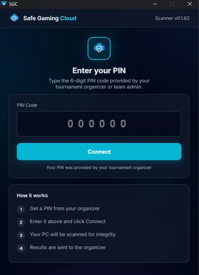 SGC Scanner — portable ~930 KB binary running forensic modules